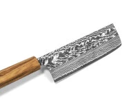 Damastmesser Nakiri 165 SG2, 63 Lagen, Olive – Bild 3