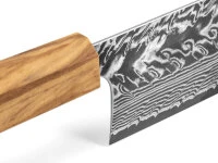 Damastmesser Nakiri 165 SG2, 63 Lagen, Olive – Bild 5