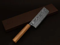 Damastmesser Nakiri 165 SG2, 63 Lagen, Olive – Bild 8