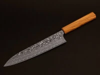 Damastmesser Gyuto 210 SG2, 63 Lagen, Olive - Image 11