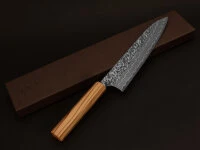 Damastmesser Gyuto 210 SG2, 63 Lagen, Olive - Image 8
