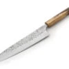 Damastmesser Gyuto 210 White Ebony, 35 Lagen