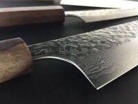 Damastmesser Gyuto 210 White Ebony, 35 Lagen - Image 8