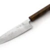 Damastmesser Santoku 165 White Ebony, 35 Lagen