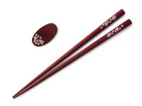 Essstäbchen Set Mit Ablage Sakura, Purple Heart – Bild 3