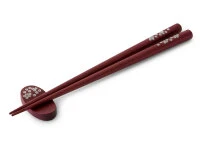 Essstäbchen Set Mit Ablage Sakura, Purple Heart – Bild 4