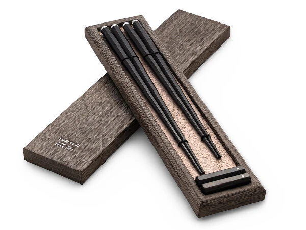 Essstäbchen Set Omosa, 2 Ablagen, Geschenkverpackung – Bild 8