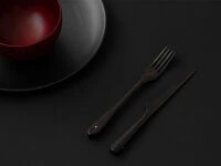 Holz Butter-Messer L, Ebony - Image 6