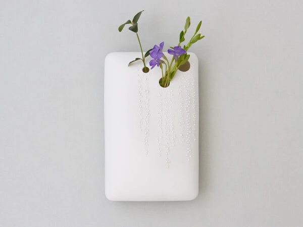 Japanische Vase Act/ Rain Drop, Weiß - Image 5