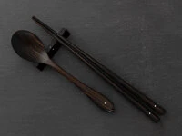 Japanisches Besteck-Set Yokina Asa, Ebenholz - Image 5