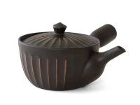 Japanisches Teeservice Kiku Kokudei, 3-teilig, Banko Yaki - Image 3