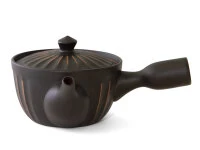 Japanisches Teeservice Kiku Kokudei, 3-teilig, Banko Yaki - Image 4