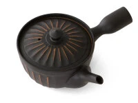 Japanisches Teeservice Kiku Kokudei, 3-teilig, Banko Yaki - Image 5