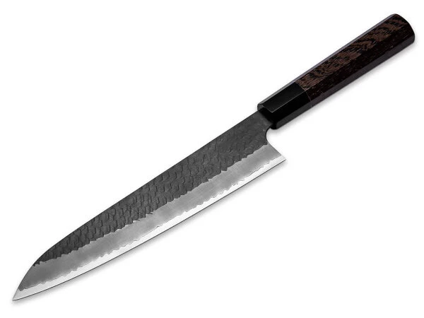 SPG2 Kuroshiage Tsuchime Gyuto 240mm, Wenge Handle - Image 10