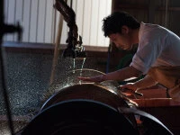 SPG2 Kuroshiage Tsuchime Gyuto 240mm, Wenge Handle - Image 5