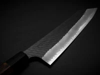 SPG2 Kuroshiage Tsuchime Kiritsuke Gyuto 240mm, Wenge Handle - Image 9
