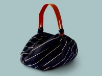 Umhängetasche Furoshiki Sutoraipu, Marine, 70 Cm – Bild 10